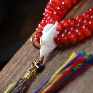 Fish gallstone abacus bead 108-bead multi-strand bracelet. - 图片 2
