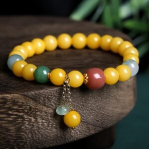Chicken yellow bodhi bracelet - 图片 2