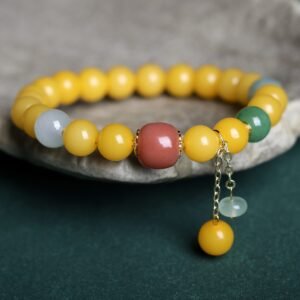 Chicken yellow bodhi bracelet - 图片 3