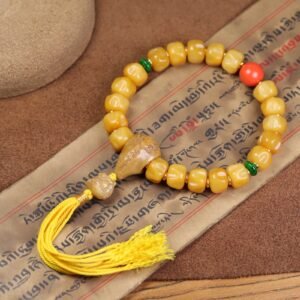 Yak bone Tibet reflux chicken oil yellow bracelet