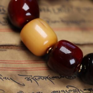 Buddhist blood mountain tortoise shell barrel bracelet - 图片 2