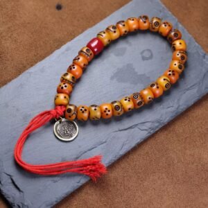Yak bone carving smiling face bracelet