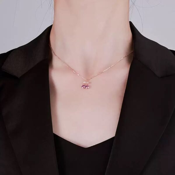 Sterling silver sweet cherry pendant - 图片 2