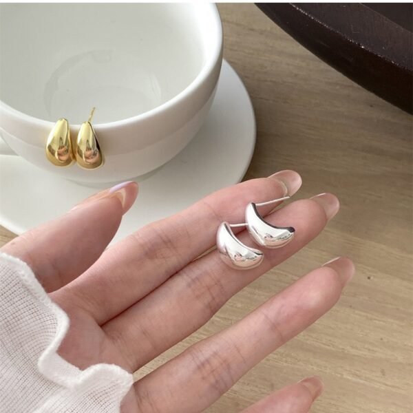 Sterling silver peas drop earrings - 图片 3