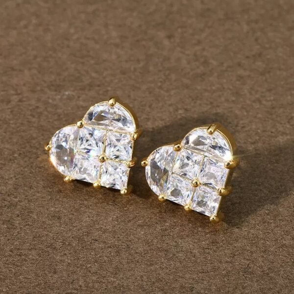 Heart earrings - 图片 2