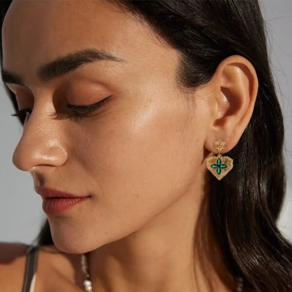 Cross love earrings