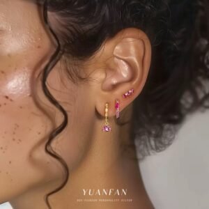 Sterling silver gemstone earrings